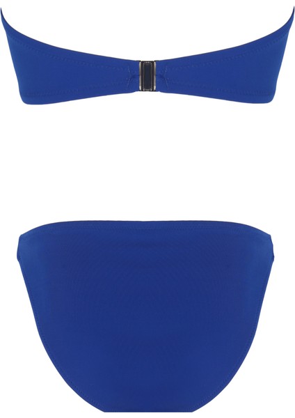 Halka Aksesuarlı Straplez Bikini