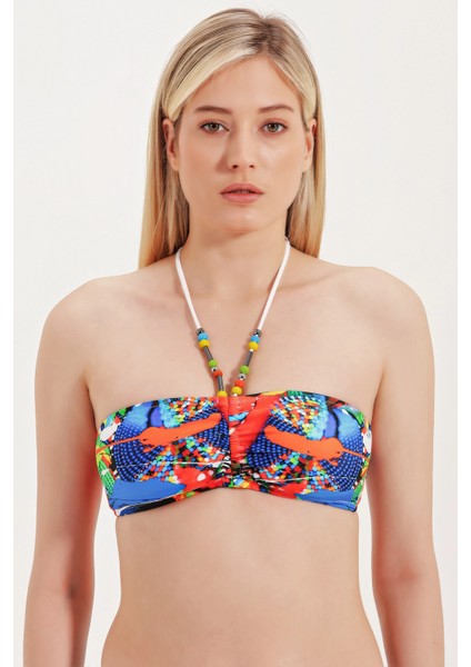 Boncuklu Straplez Bikini