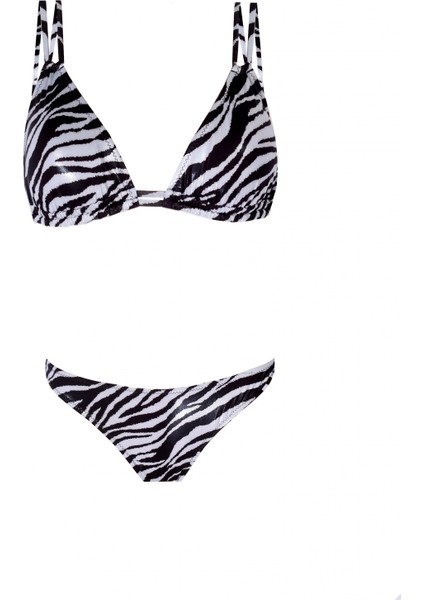 Zebra Desenli Bikini