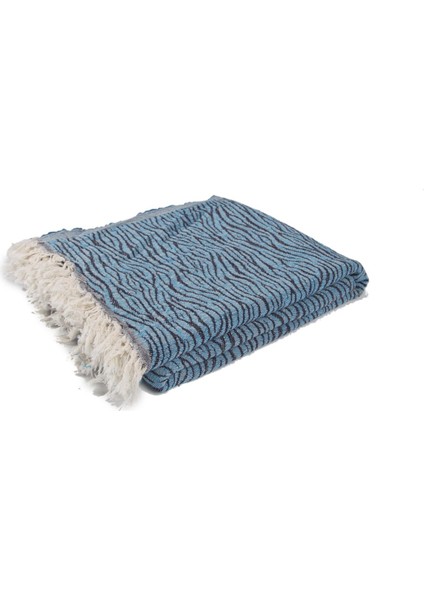 Doğal El Yapımı Peştamal Desenli Yumuşacık Mavi fiyatları