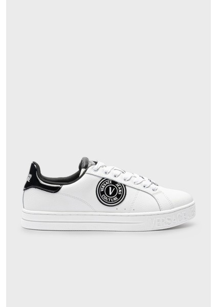 Versace Jeans Couture Logolu Deri Sneaker Ayakkabı Erkek Ayakkabı 76Ya3Sk1 Zpa59 L02