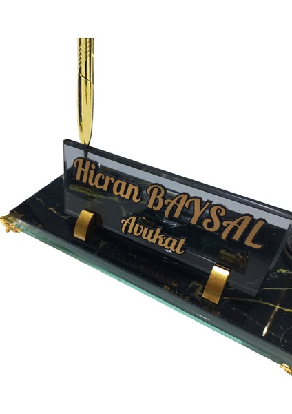 Safir Mermer Desenli Kristal Masaüstü Isimlik Ofis Kalemlik Seti indirimleri