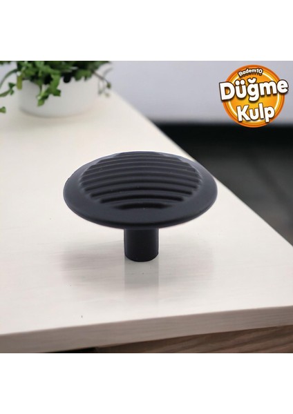 Prizma Kulp Mobilya Mutfak Dolabı Çekmece Dolap Kulpları Kapak Kulpu Kulbu Metal Siyah Tek Vidalı