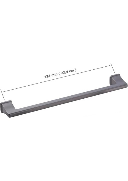 Doğanlar Techno 224 mm Mobilya Kulp Antrasit fiyatları