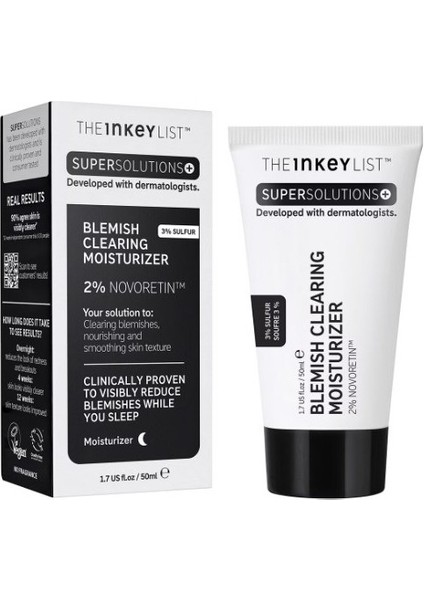 The Inkey Lıst Blemish Clearing Moisturizer 2 Novoretin - Nemlendirici Gece Kremi 50 Ml