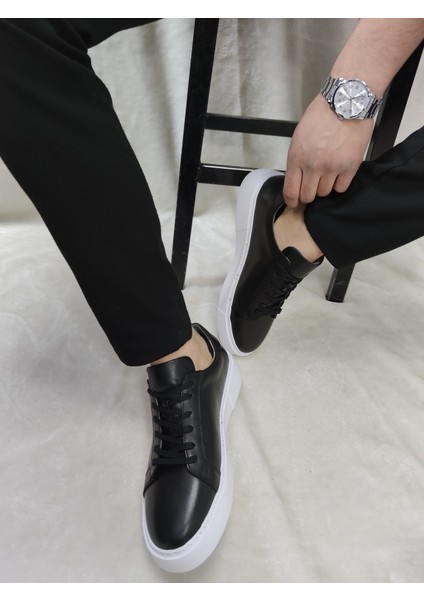 Çiğdem Deri Erkek Günlük Casual Ayakkabı(Hdyt1210) - Siyah - 43