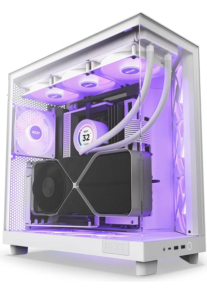 H Series H6 Flow Rgb 3X120MM Rgb (Atx, Micro-Atx, Mini-Itx) CC-H61FW-R1 Beyaz Atx Oyuncu Kasası