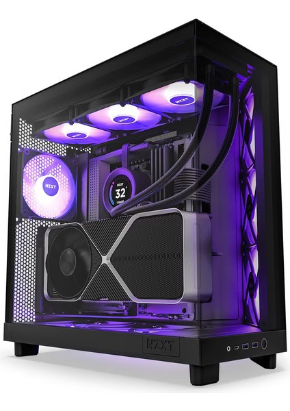 H Series H6 Flow Rgb 3X120MM Rgb (Atx, Micro-Atx, Mini-Itx) CC-H61FB-R1 Siyah Atx Oyuncu Kasası