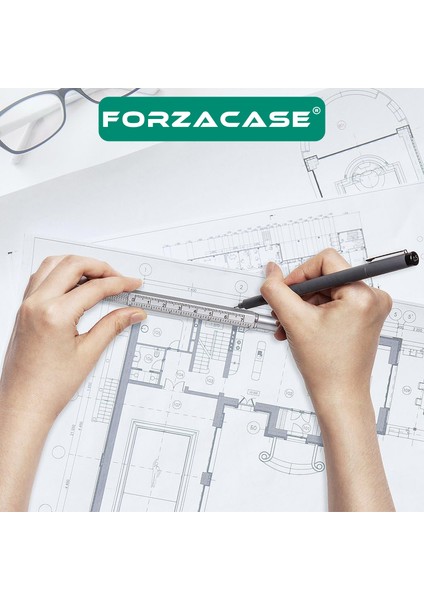 Su Terazili Cetvelli Tornavidalı Çok Fonksiyonlu Mühendis Kalemi Dokunmatik Touchpen FC367