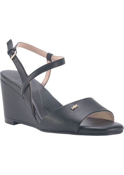 Ayla 3fx Siyah Kadın Comfort Sandalet