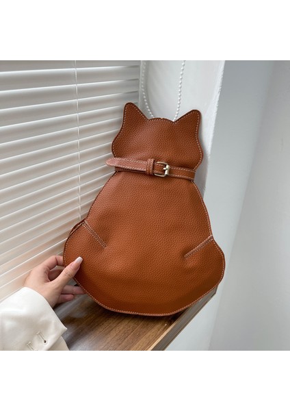 Sevimli Kedi Çantası Kadın Messenger Çanta Internet Ünlü Moda Göğüs Çantası (Yurt Dışından)