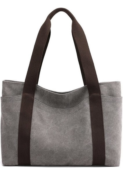 Bayan Günlük Kanvas Büyük Kapasiteli El Çantası Omuz Çantası (Yurt Dışından) modelleri