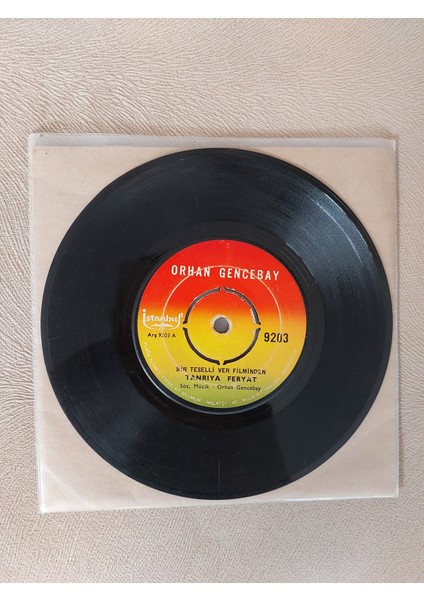 Orhan Gencebay – Tanrıya Feryat / Ümit Şarkısı - 1971 Türkiye Basım 45 Lik Plak