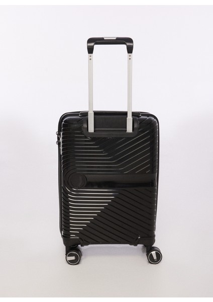 Siyah Unisex 35x55x23 cm Kabin Boy Çekçekli Sert Valiz FAB-5239 modelleri