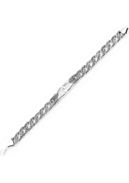 Erkek Gümüş 925 Bileklik 10x3mm x 22 cm fiyatları