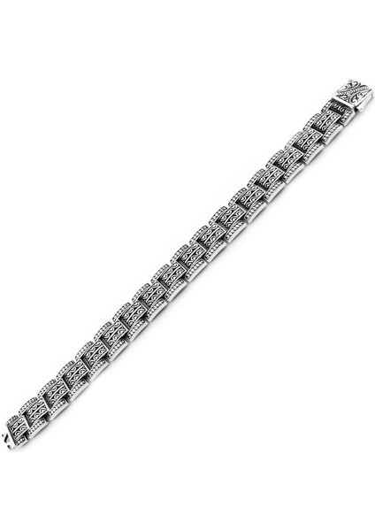 Erkek Gümüş 925 Bileklik 10x3mm x 22 cm fiyatları