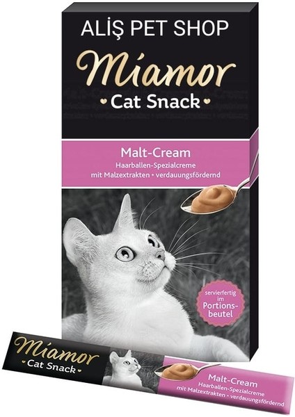 Mia Mor Cream Malt Maya Kedi Ödülü 6 x 15 gr 6'lı Paket