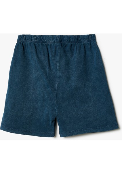 Şort Yıkamalı Beli Lastikli Cepli Pamuklu fiyatları