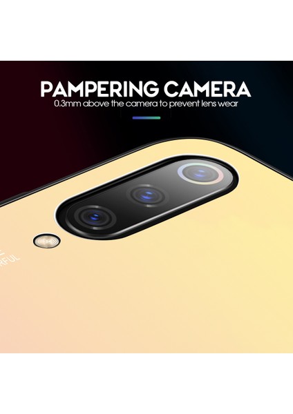 Xiaomi Mi 9-Gold Pembesi Için Gradyan Temperli Cam Tpu+Pc Mobil Arka Kapak (Yurt Dışından) modelleri