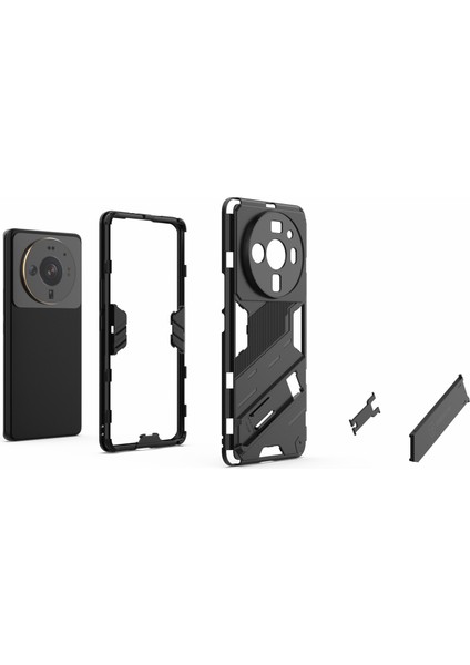 Xiaomi 12S Ultra 5g Için Şok Emilim Damla Geçirmez Tpu+Pc Kapak Kickstand Anti-Sracratch Cep Telefonu Kılıf Yeşil (Yurt Dışından) modelleri