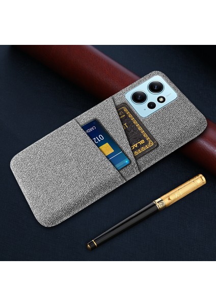 Xiaomi Için Redmi Note 12 4g Telefon Kılıfı 2 Kart Yuvaları Sert Pc+Bez Koruyucu Kapak Işık Gri (Yurt Dışından) indirimleri
