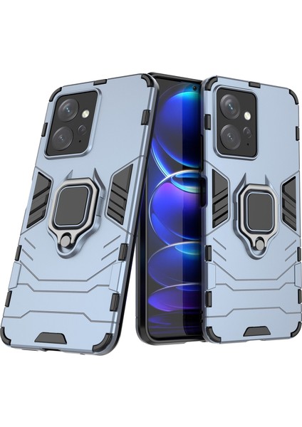Xiaomi Için Redmi Note 12 4g Tpu+Pc Telefon Kapak Halkası Tutucu Kickstand Telefon Vaka-Mavisi (Yurt Dışından) modelleri