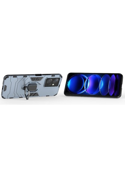 Xiaomi Için Redmi Note 12 4g Tpu+Pc Telefon Kapak Halkası Tutucu Kickstand Telefon Vaka-Mavisi (Yurt Dışından) fırsatları