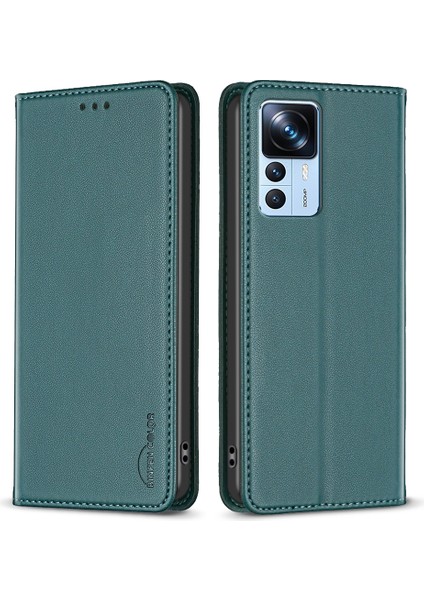 Xiaomi 12T 5G/12T Pro 5g/redmi K50 Ultra Telefon Deri Kılıf Stand Kartı Yuvaları Kapak Yahu'nun (Yurt Dışından)