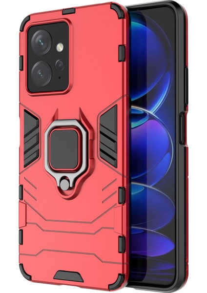 Xiaomi Redmi Için Not 12 4g Tpu+Pc Telefon Kapak Yüzük Tutucu Kickstand Telefon Kılıfı (Yurt Dışından)