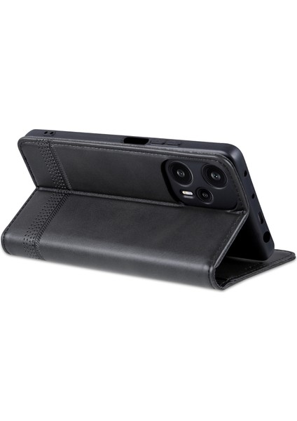Xiaomi Redmi Için Note 12 Turbo/poco F5 5g Cüzdan Telefon Kılıfı Pu Deri Anti-Drop Stand Kapak Black (Yurt Dışından) fırsatları