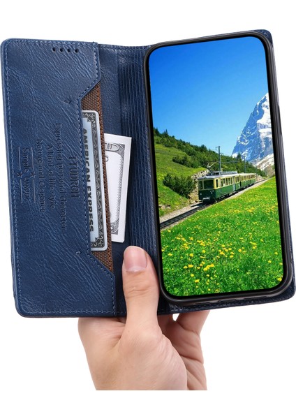 Xiaomi Için Redmi Note 12 4g Toz Geçirmez Rfıd Engelleme Stand Kapağı Cüzdan Deri Telefon Kılıf Mavisi (Yurt Dışından) fiyatları