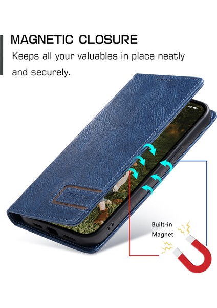 Xiaomi Için Redmi Note 12 4g Toz Geçirmez Rfıd Engelleme Stand Kapağı Cüzdan Deri Telefon Kılıf Mavisi (Yurt Dışından) indirimleri