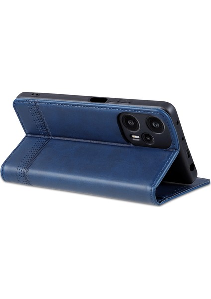 Xiaomi Için Redmi Note 12 Turbo/poco F5 5g Cüzdan Telefon Kılıfı Pu Deri Anti-Drop Stand Kapak-Blue (Yurt Dışından) fırsatları