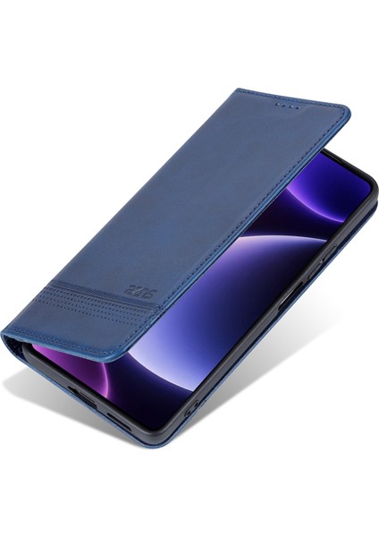 Xiaomi Için Redmi Note 12 Turbo/poco F5 5g Cüzdan Telefon Kılıfı Pu Deri Anti-Drop Stand Kapak-Blue (Yurt Dışından) indirimleri