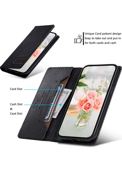 Xiaomi Için Redmi Note 12 4g Toz Geçirmez Rfıd Engelleme Stand Kapağı Cüzdan Deri Telefon Kılıf (Yurt Dışından) modelleri