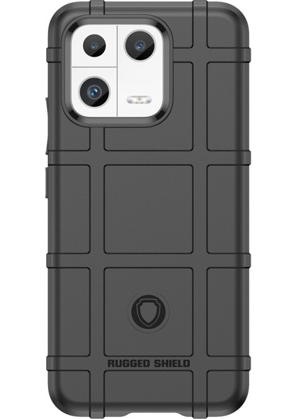 Xiaomi Için Koruyucu Kabuk 13 Engebeli Kare Doku Doku Çarpışmasına Dayanıklı Tpu Kapak Telefon Kılıfı-Siyah (Yurt Dışından) fiyatları