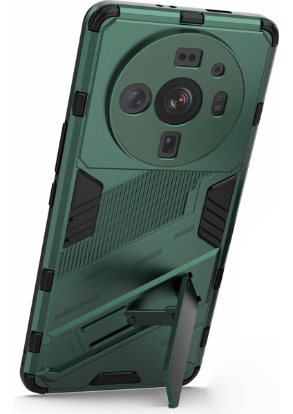Xiaomi 12S Ultra 5g Için Şok Emilim Damla Geçirmez Tpu+Pc Kapak Kickstand Anti-Sracratch Cep Telefonu Kılıf Yeşil (Yurt Dışından) fırsatları