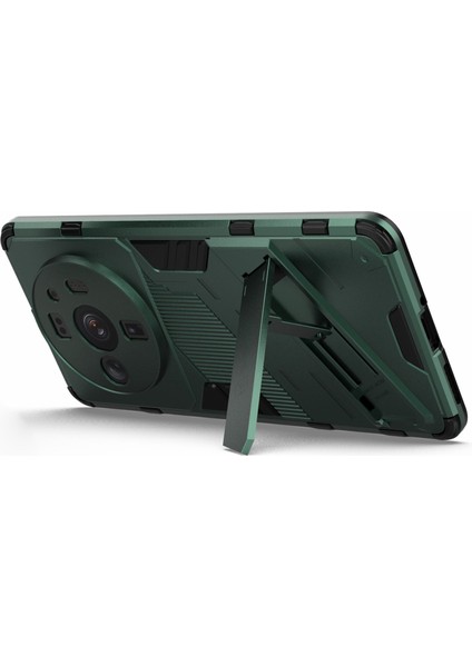 Xiaomi 12S Ultra 5g Için Şok Emilim Damla Geçirmez Tpu+Pc Kapak Kickstand Anti-Sracratch Cep Telefonu Kılıf Yeşil (Yurt Dışından) indirimleri