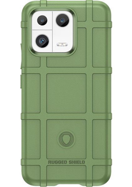 Xiaomi Için Koruyucu Kabuk 13 Engebeli Kare Doku Doku Çarpışması Dayanıklı Tpu Kapak Telefon Kılıfı-Yeşil (Yurt Dışından) fiyatları