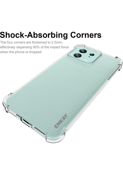 Xiaomi 13 Için Cep Telefonu Kasası Kalınlaşmış Köşeler Esnek Tpu Telefon Kapağı Kayma Önleyici Şeridi Kenar Temiz Telefon Kabuğu (Yurt Dışından) fiyatları