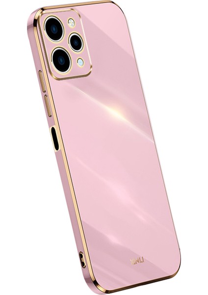 Xiaomi Redmi Için 12 4g Elektrapılaşma Kenar Telefon Kapağı Yumuşak Tpu Koruyucu Telefon Kılıfı-Mor (Yurt Dışından)