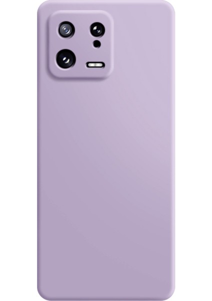 Xiaomi 13 5g Için Ka Cep Telefonu Kabuğu Tpu Kılıfı Mikrofiber Astar Tasarım Düz Kenar Koruyucu Kapak-Mor (Yurt Dışından)