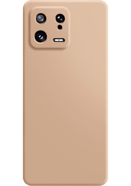 Xiaomi 13 5g Için Ka Cep Telefonu Kabuğu Tpu Kılıfı Mikrofiber Astar Tasarım Düz Kenar Koruyucu Kapak-Turuncu (Yurt Dışından)