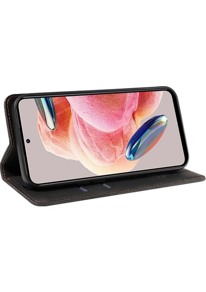 Xiaomi Için Redmi Not 12 4g Rfıd Engelleyen Telefon Cüzdan Kılıf Deri Deri Stand Black (Yurt Dışından) modelleri