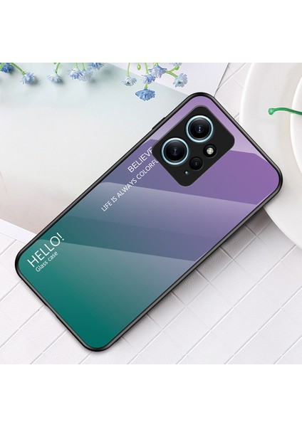 Xiaomi Için Redmi Note 12 4g Telefon Kılıfı Temperli Cam+Pc+Tpu Gradyan Cep Telefonu Kapak Sınıflandırıcı Mor (Yurt Dışından) indirimleri