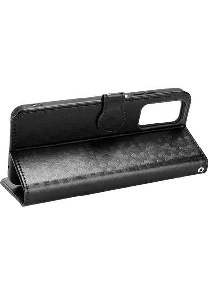 Xiaomi Redmi Için Not 11 4g (Qualcomm)/not 11S 4g Nokta Deseni Baskılı Pu Deri+Tpu Stand Cüzdan Telefon Kapağı Folio Flip Case Black (Yurt Dışından) fırsatları