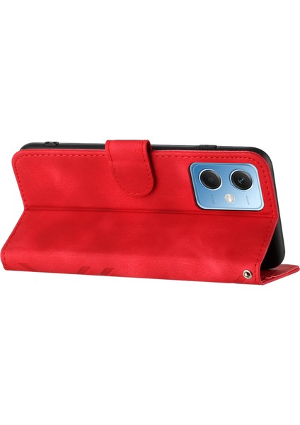 Xiaomi Redmi Için Note 12 5g (Çin)/(Hindistan)/(Global)/poco X5 5g Cüzdan Telefon Kılıfı Baskalı Pu Deri Stand Kapak-Kırmızı (Yurt Dışından) indirimleri