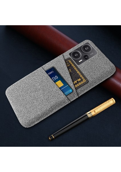 Xiaomi Için Redmi Note 12 Turbo/poco F5 5g Telefon Kılıfı Sert Pc+Bez Çift Kart Yuvaları Kapak Işık Gri (Yurt Dışından) indirimleri