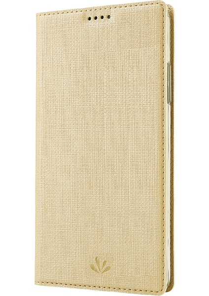 Dmx Çapraz Doku Deri Deri Flip Kapak Xiaomi Redmi Not 9s/not 9 Pro/not 9 Pro Max-Gold (Yurt Dışından) modelleri