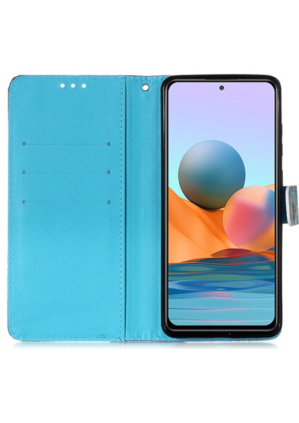 Koranda Tasarım Deseni Baskı Deri Telefon Stand Kılıfı Xiaomi Redmi Için Cüzdanlı Note 10 Pro 4g (Hindistan)/(Global)/note 10 Pro Max-Dreamcatcher (Yurt Dışından) fiyatları